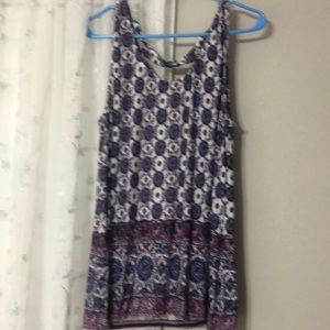 Stitch Fix Loveappella Cheyenne Cross Back Knit Top XL Floral